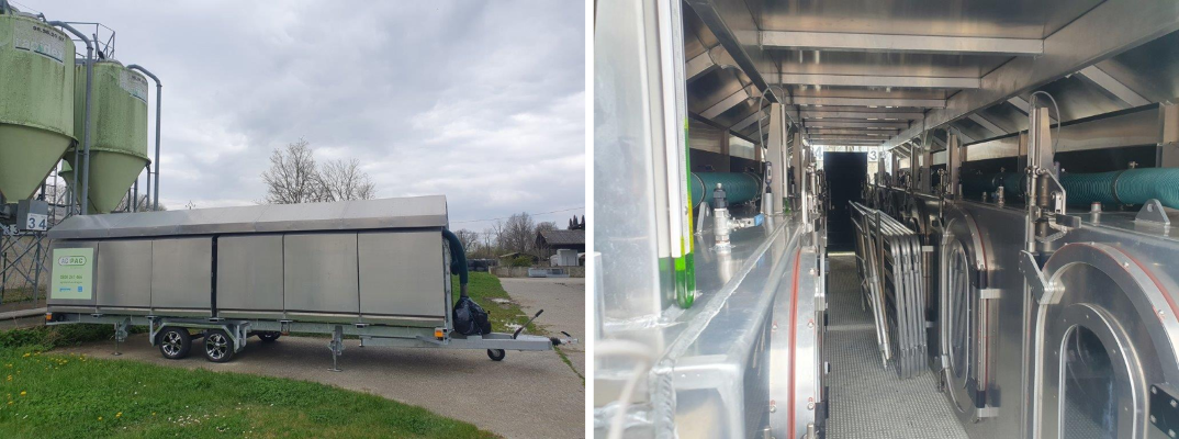Chambres portables permettant de mesurer les &eacute;missions de gaz &agrave; effet de serre chez les petits ruminants.